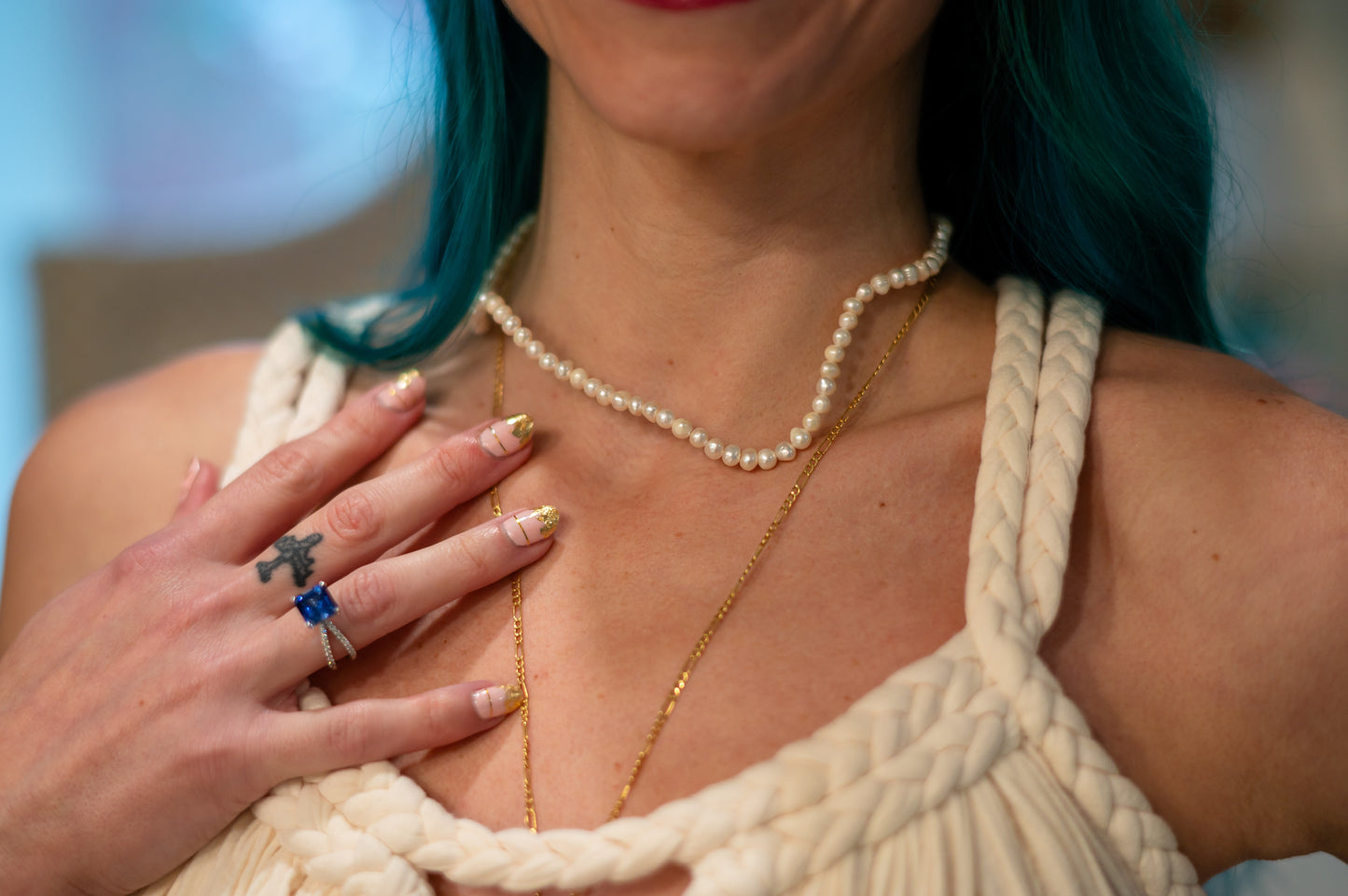 Belle Adjustable Pearl Necklace