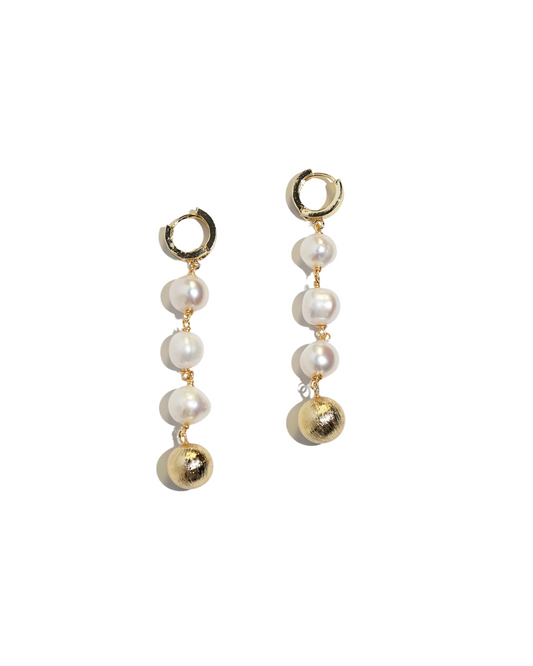 Olivia Vintage Style Pearl Earrings