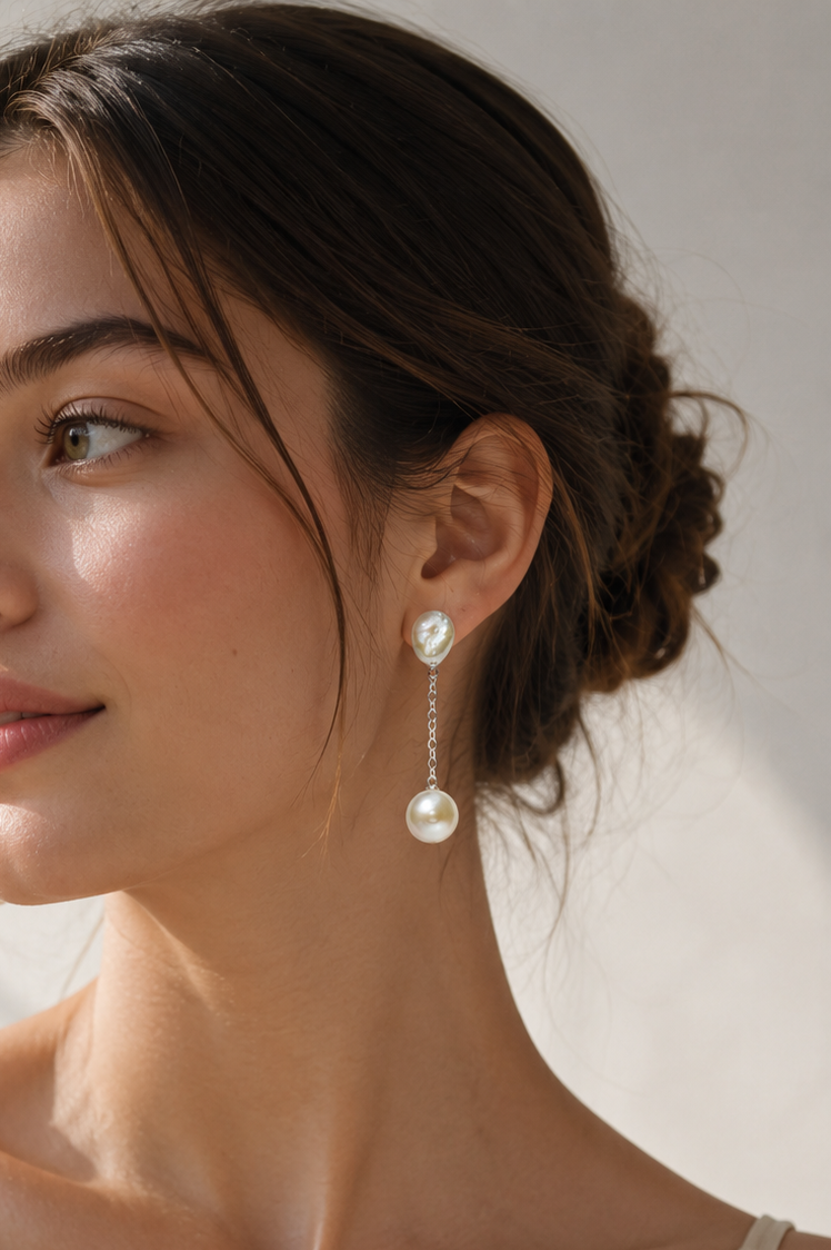 Camille Pearl Drop Earrings