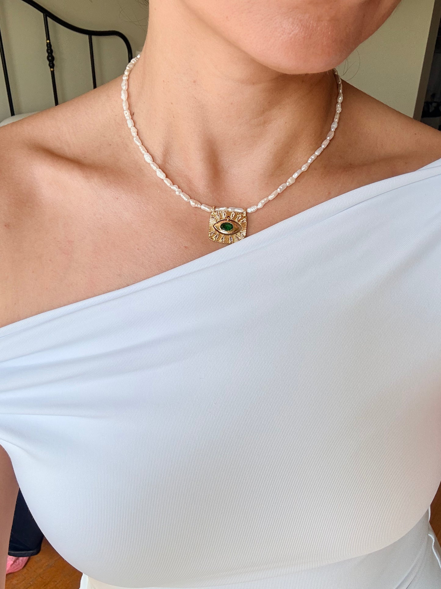 Medallion Evil Eye Necklace