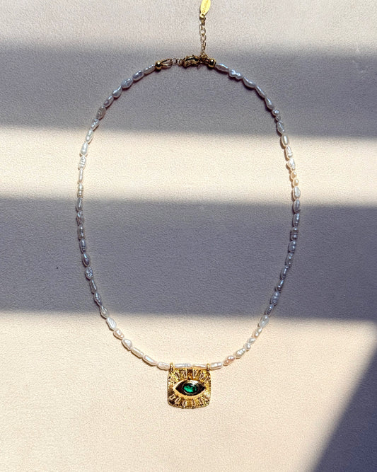 Medallion Evil Eye Necklace