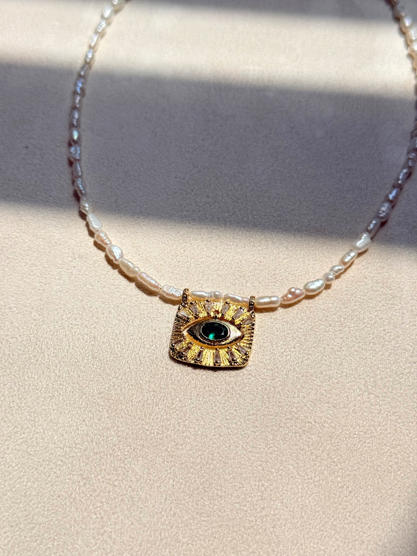 Medallion Evil Eye Necklace