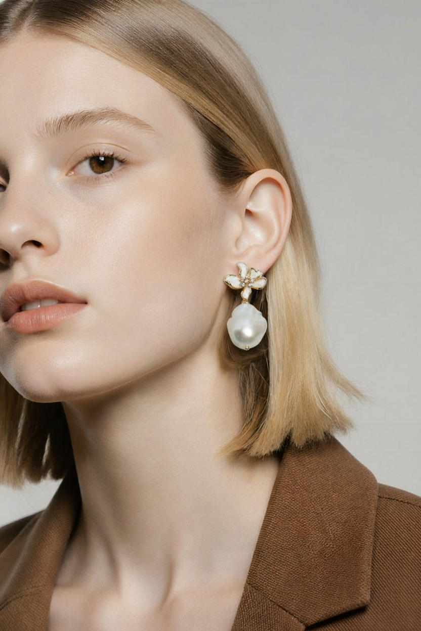 Sofi Drop Pearl Earrings